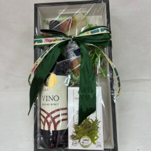מגש עץ גדול ויין 1/4